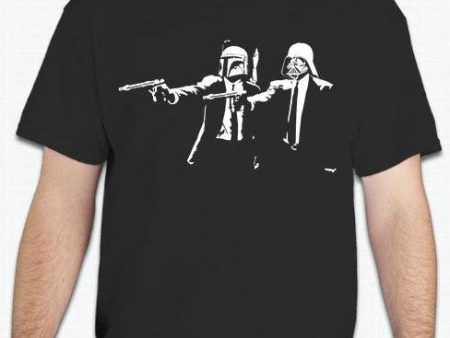 Darth Vader Boba Fett Pulp Fiction T-shirt | Blasted Rat For Sale