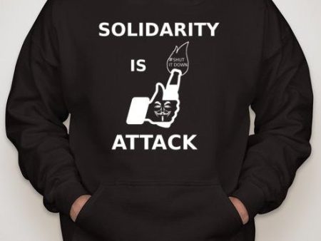 #ShutItDown Anonymous Solidarity Is Attack Facebook Molotov Like Hoodie on Sale