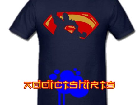 Superman Double Logo T-shirt | Blasted Rat For Sale