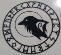 Viking Rune Crow Head Amulet | Die Cut Vinyl Sticker Decal Discount