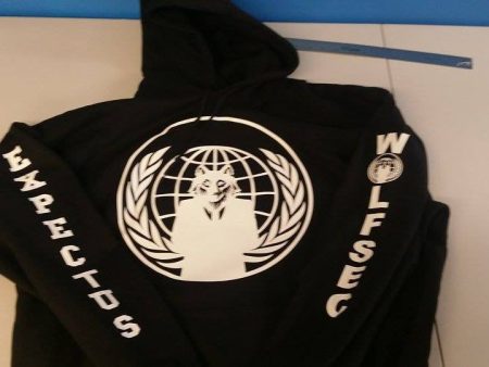 #Wolfsec Anonymous Crest Expect Us Wolf Hoodie Online Sale