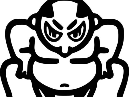 Angry Sumo JDM Racing | Die Cut Vinyl Sticker Decal | Blasted Rat Discount