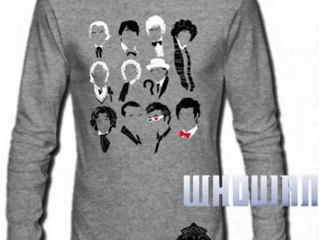 Doctor Who 11 Doctors Long Sleeve T-shirt on Sale