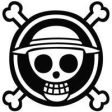 One Piece Monkey D Luffy Straw Hat Jolly Roger | Die Cut Vinyl Sticker Decal | Blasted Rat on Sale