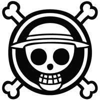 One Piece Monkey D Luffy Straw Hat Jolly Roger | Die Cut Vinyl Sticker Decal | Blasted Rat on Sale