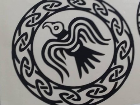 Viking Hawk Amulet | Die Cut Vinyl Sticker Decal Cheap