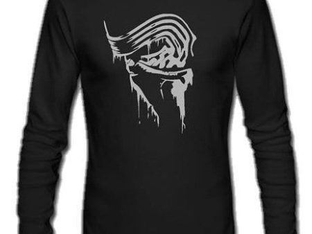 Kylo Ren Mask Side View Star Wars Episode VII The Force Awakens Long Sleeve T-shirt Fashion