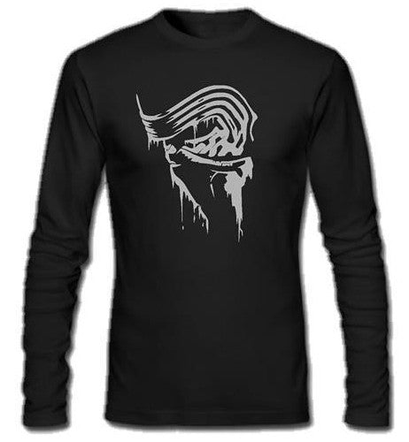 Kylo Ren Mask Side View Star Wars Episode VII The Force Awakens Long Sleeve T-shirt Fashion