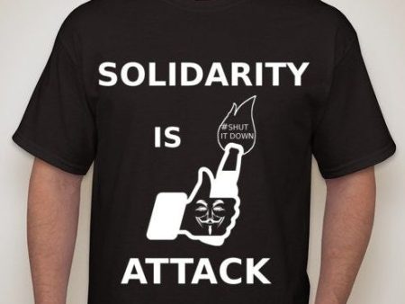 #ShutItDown Anonymous Solidarity Is Attack Facebook Molotov Like T-shirt Fashion