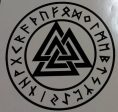 Viking Valknut Rune Odin Symbol Trinity | Die Cut Vinyl Sticker Decal For Sale