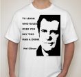 Mel Gibson To Learn Who Rules Over You Buy This Man A Drink Conspiracy Bar T-shirt | Blasted Rat For Discount