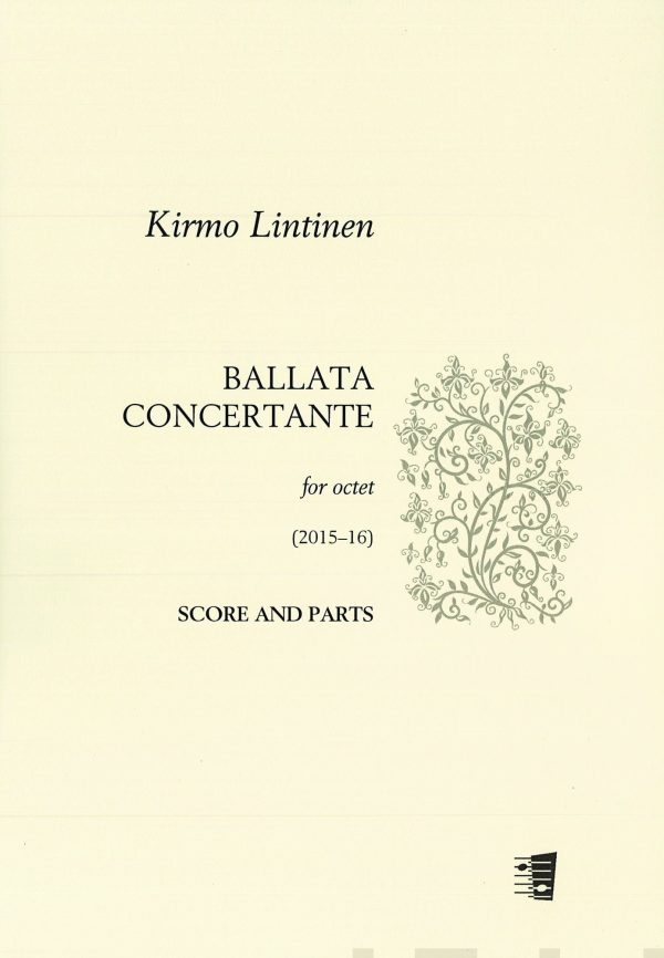 Ballata Concertante (2015-16) : score and parts on Sale