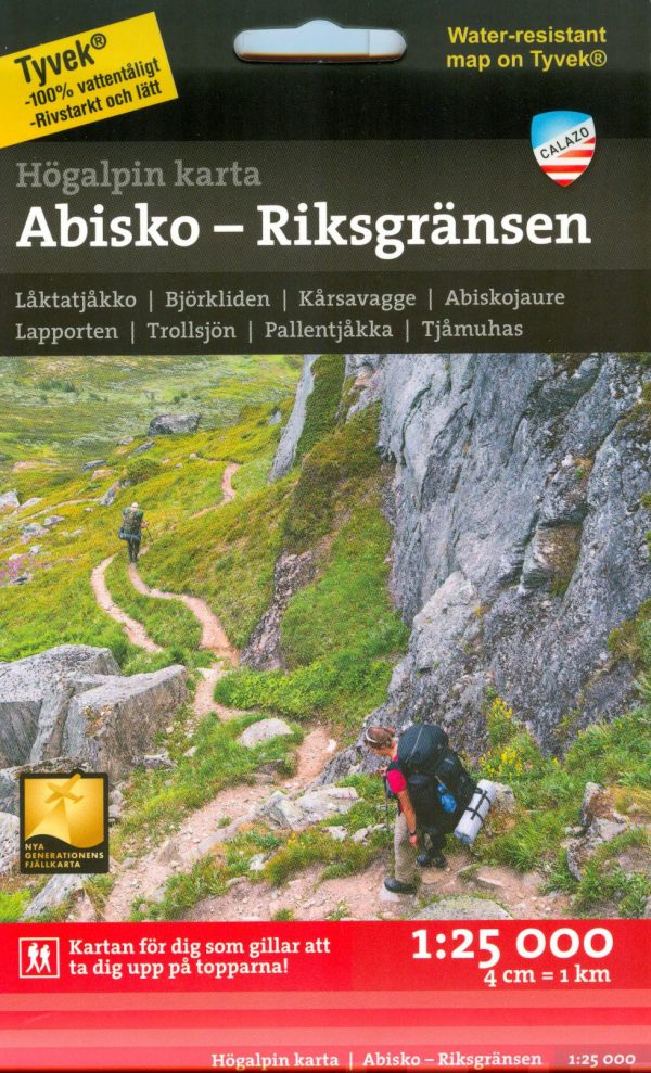 Högalpin karta Abisko, Björkliden - Riksgränsen 1:25.000 Online Hot Sale